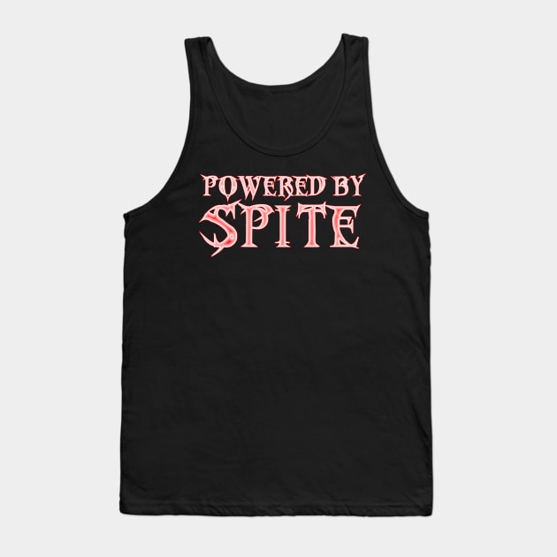 Powered By Spite (red outline) Tank Top by bengman